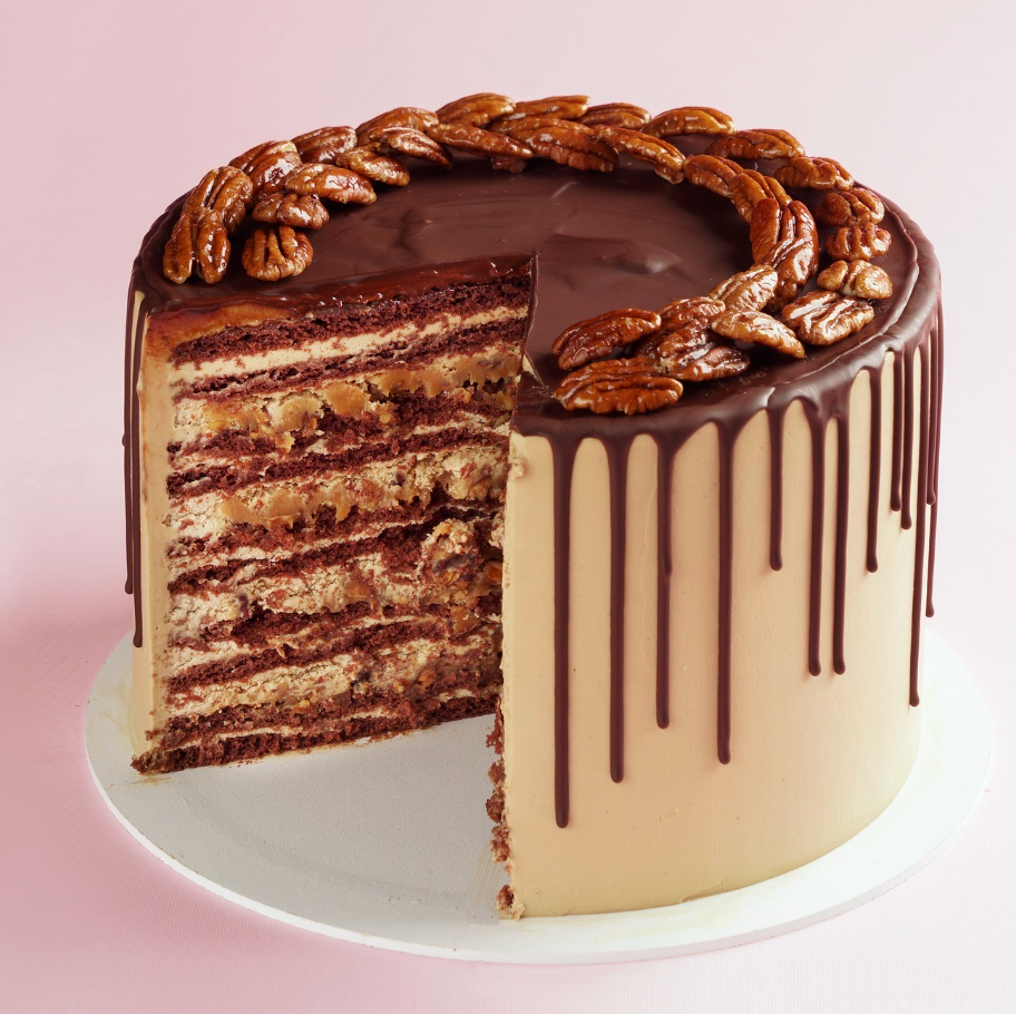 COFFEE TOFFEE PECAN CAKE